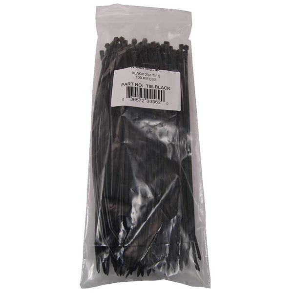Wheels Manufacturing Zip Ties - Black 200 x 2.5mm 100ct