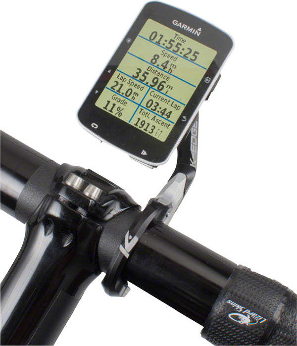K-EDGE Garmin Race Handlebar Mount: 31.8mm Black/Silver