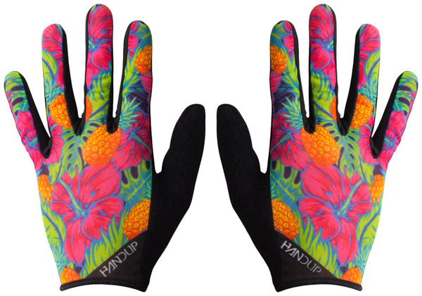 Handup Vented Gloves - Pineapples Carribbean Full Finger Small