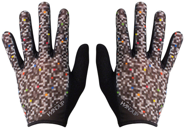 Handup Vented Gloves - Pixelated Full Finger Small