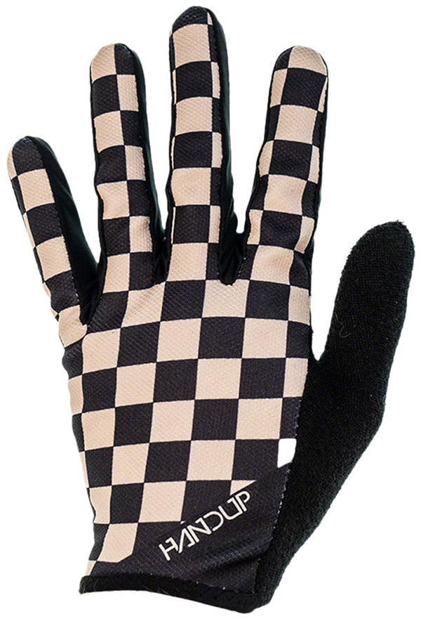 Handup Most Days Gloves - Checkered Black/Tan Large