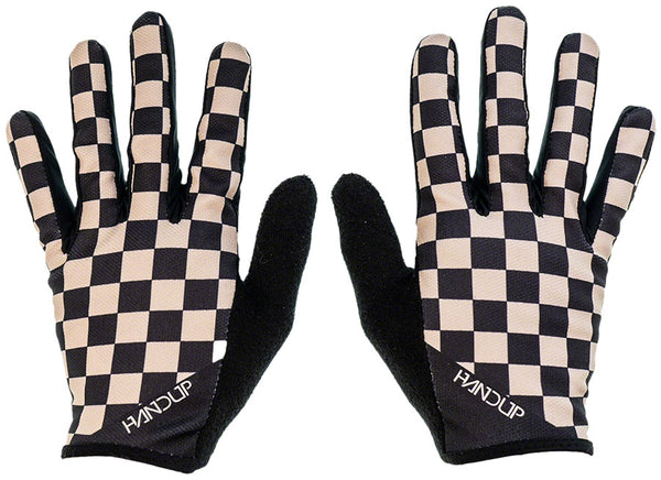 Handup Most Days Gloves - Checkered Black/Tan Xlarge