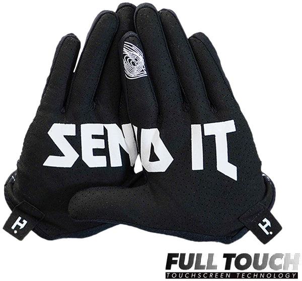 Handup Vented Gloves - Topo Map Black Small