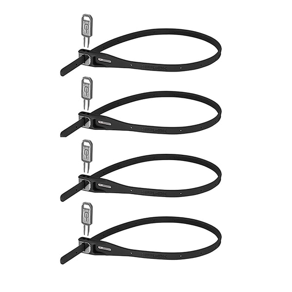 Hiplok Z Lok 4 Count Zip Key Lock Black