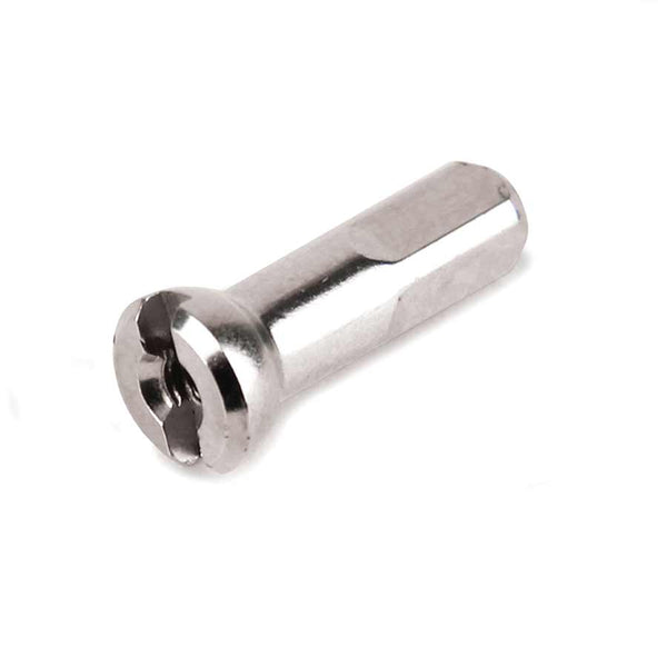 Sapim Polyax Brass Nipples Silver 2mm (14G) 14mm Bag of 100