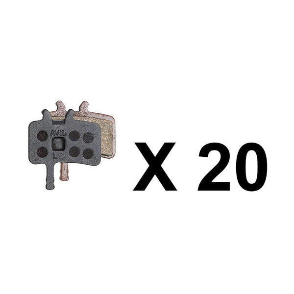 Avid Disc Brake Pads - Organic Compound Steel Backed Quiet For Juicy BB7 Bulk Box of 20