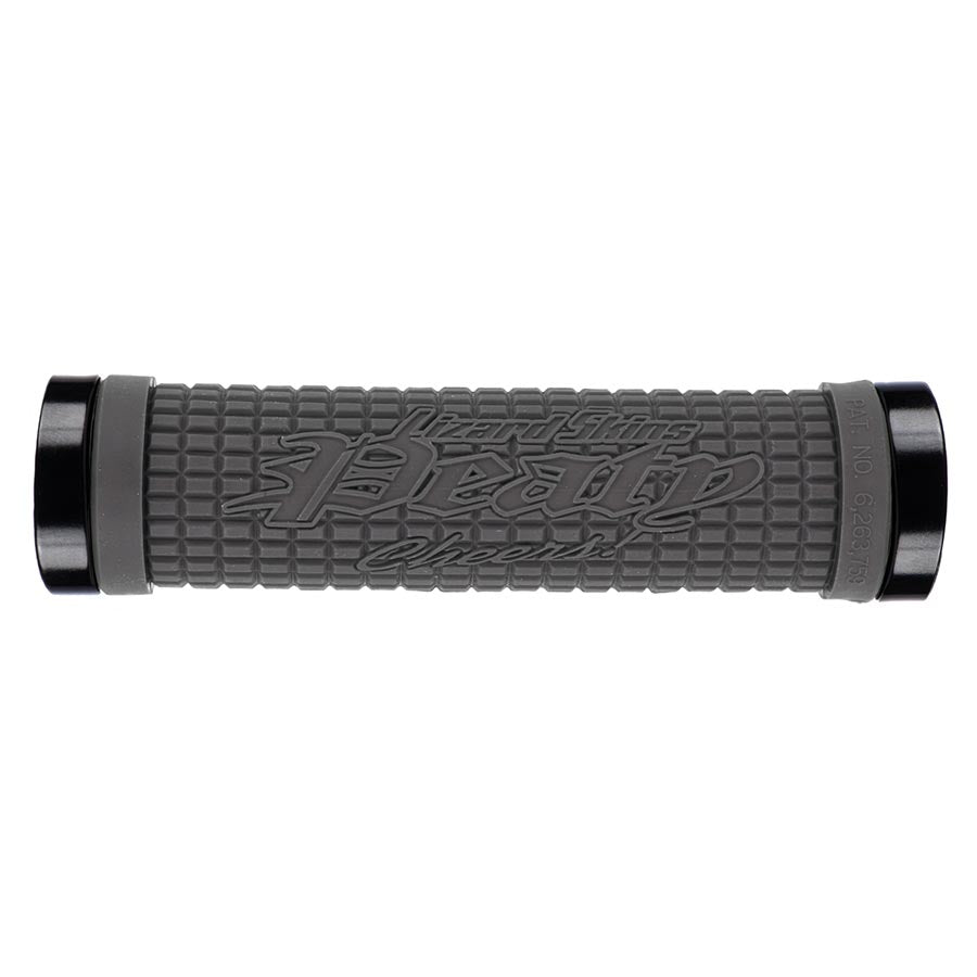 Lizard Skins Peaty Grips - Graphite Lock-On – Stash Cycles