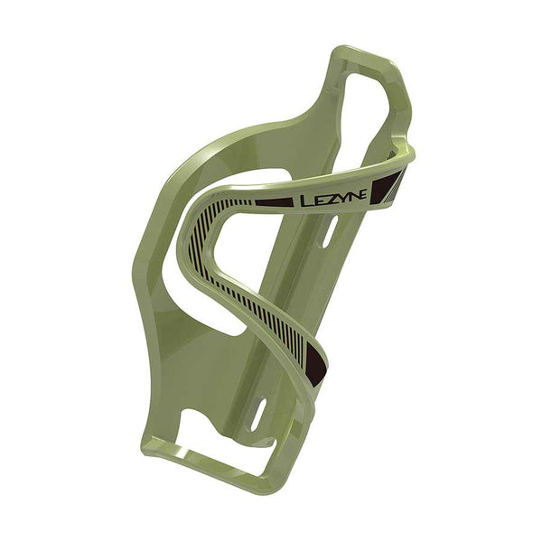 Lezyne Flow SL Water Bottle Cage - Left Side Entry Army Green