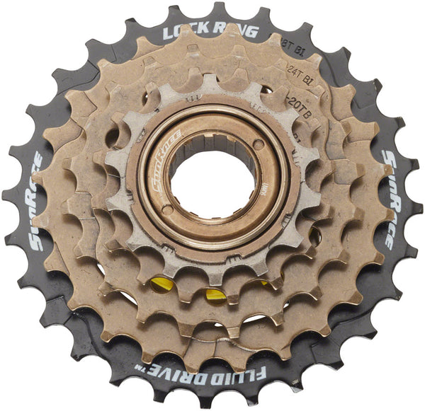 SunRace M2A 5-speed 14-28 Freewheel - Black/Brown
