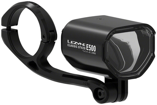 Lezyne Classic E500 Ebike Headlight - Handlebar/Fork Mount STVZO 500 Lumen BLK