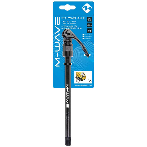 M-Wave Stalwart 180mm Thru Axle Rear 12x142mm TA Length: 180mm Thread Length: 20mm Thread Pitch: M12x1.75 Stalwart trailer