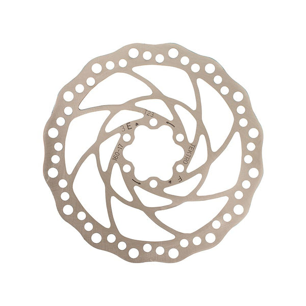 Tektro TR160-17 Disc Brake Rotor - 160mm 6-Bolt 2.3mm Thickness Silver