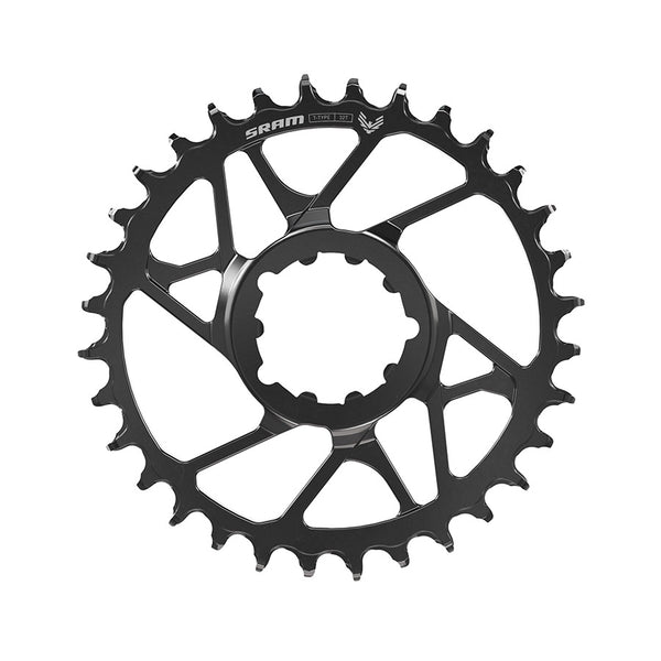 SRAM Eagle 70 T-Type Direct Mount Chainring - 32t 12-Speed 3-Bolt Direct Mount 3mm Offset Steel BLK