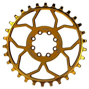 5Dev Titanium 8-Bolt Chainrings Bronze 30