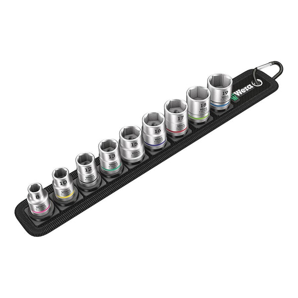 Wera Belt B 4 Zyklop socket set - 3/8" drive 9 pieces