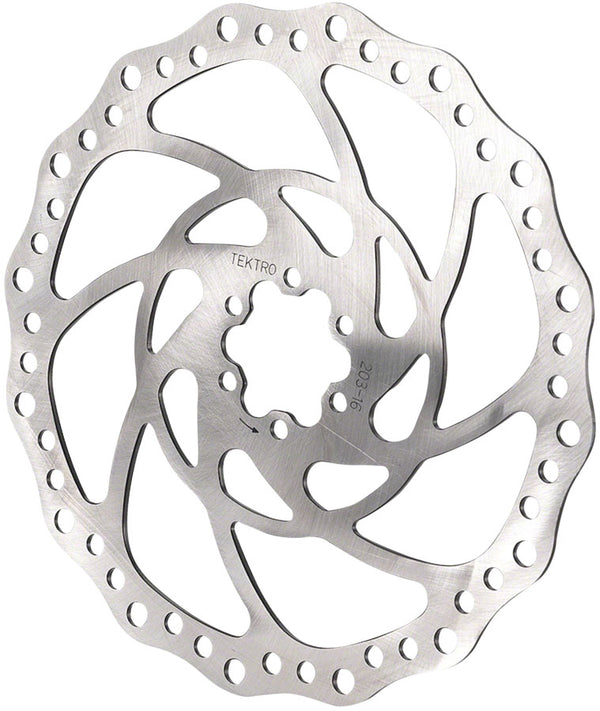 Tektro TR203-16 Disc Rotor - 203mm 6-Bolt Silver