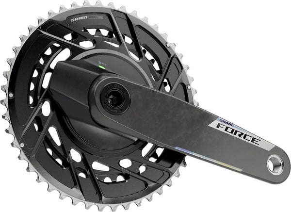 SRAM Force AXS Power Meter Crankset - 160mm 12-Speed 46/33t Thread Mount 8-Bolt PM Spider DUB Spindle Carbon E1