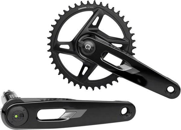 SRAM Rival 1x XPLR AXS Power Meter Wide Crankset - 165mm 12/13-Speed 42t 8-Bolt Direct Mount DUB PM Spindle BLK E1