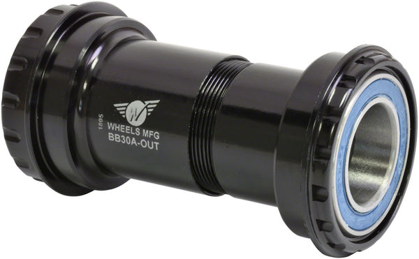 Wheels Manufacturing BB30A Frame to GXP Spindle Outboard Thread Together Bottom Bracket BLK