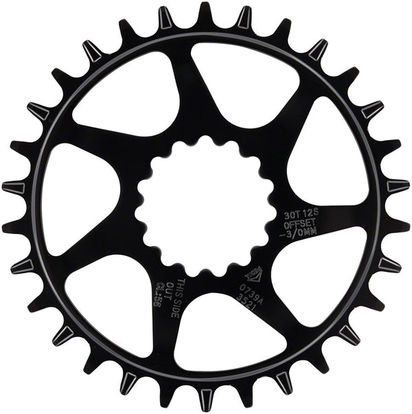e*thirteen Helix Guidering - 30t 10/11/12-Speed 52/55mm Flip Flop CL 3/5mm Offset e*thirteen DM BLK