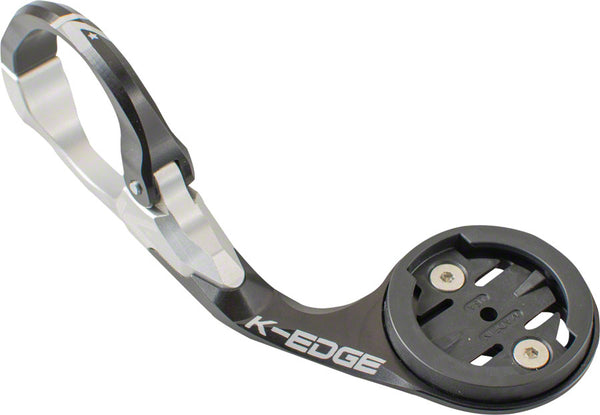 K-EDGE Garmin Race Handlebar Mount: 31.8mm Black/Silver
