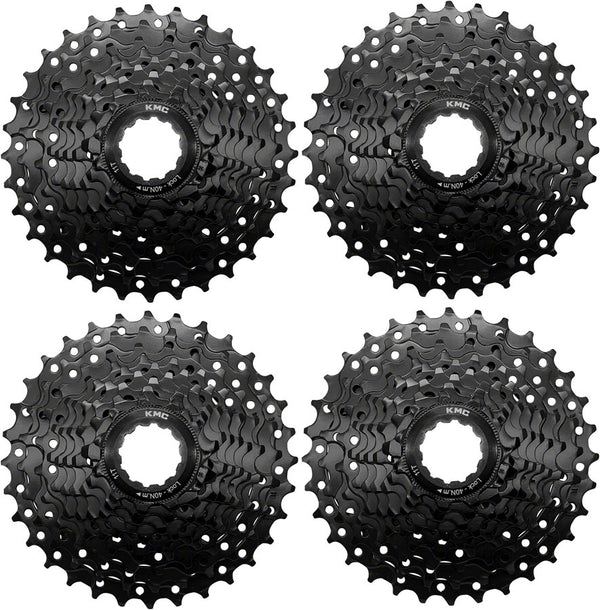 KMC REACT Cassette - 9-Speed 11-32t HG Driver Compatible Black 4 pk.