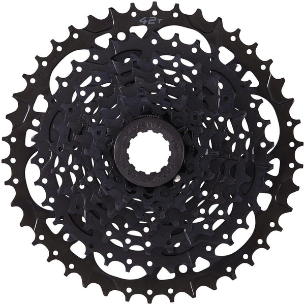 microSHIFT Sword BLK 1x9-Speed Groupset - Includes Brake/Shifters Rear Derailleur Medium Cage 11-42t Cassette
