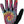 Handup Most Days Gloves - Reverse Tie Dye Large