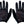 Handup Vented Gloves - Topo Map Black Large
