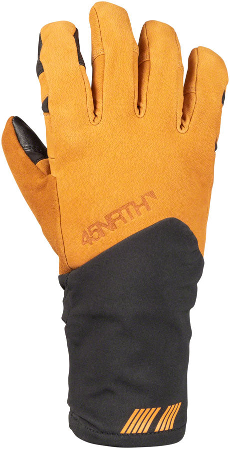 45NRTH 2023 Sturmfist 5 LTR Leather Gloves - Tan/Black Full Finger Small