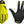 Bluegrass Union Gloves - Fluorescent Yellow Full Finger Medium