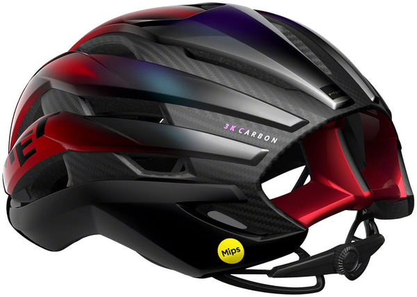 MET Trenta 3K Carbon MIPS Helmet - Red Iridescent Large