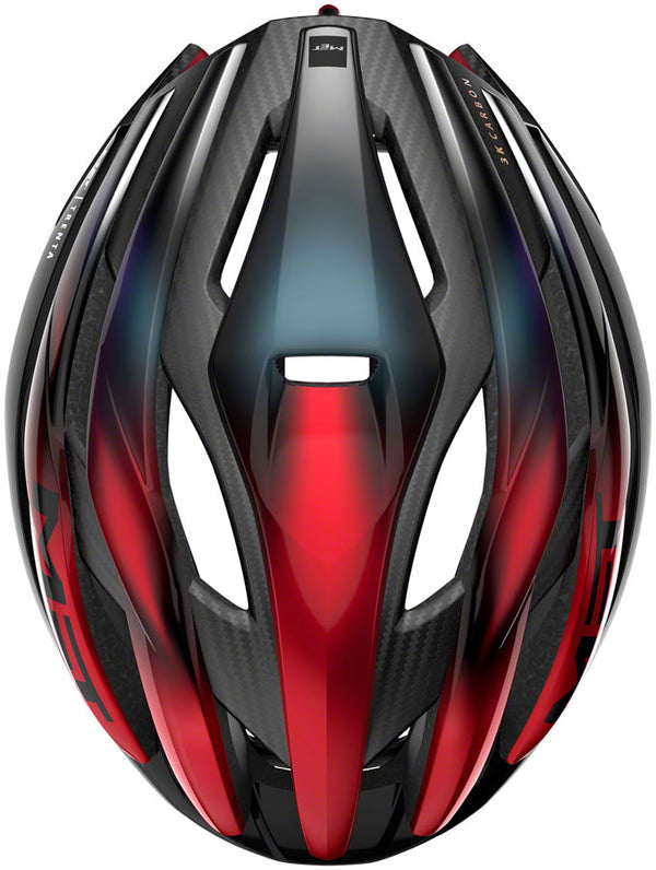 MET Trenta 3K Carbon MIPS Helmet - Red Iridescent Large