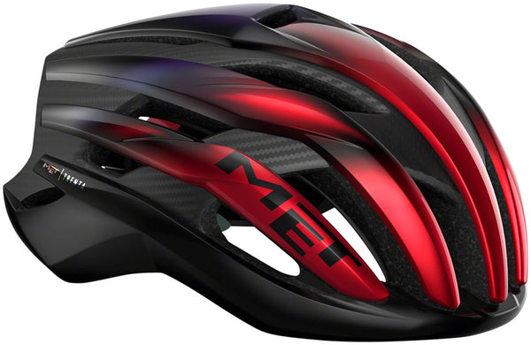 MET Trenta 3K Carbon MIPS Helmet - Red Iridescent Large