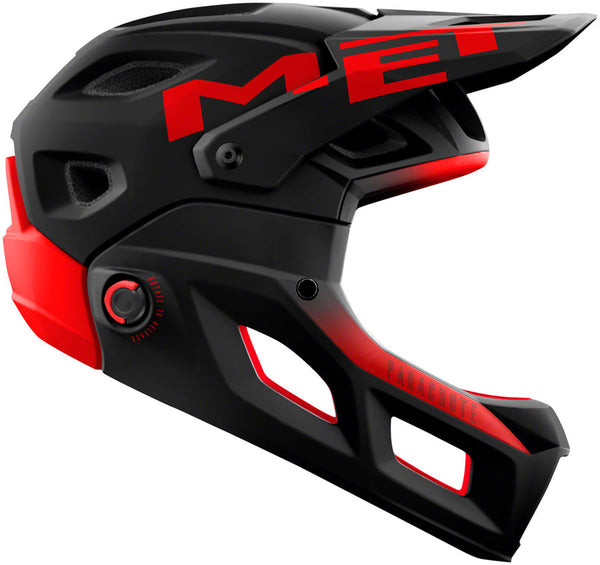 MET Parachute MCR MIPS Helmet - Black Red Medium