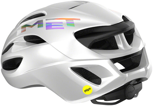 MET Rivale MIPS Helmet - White Holographic Glossy Medium