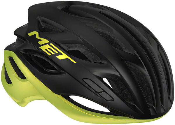 MET Estro MIPS Helmet - Black/Lime Yellow Metallic Glossy Medium