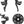 microSHIFT Sword BLK 1x9-Speed Groupset - Includes Brake/Shifters Rear Derailleur Medium Cage 11-46t Cassette