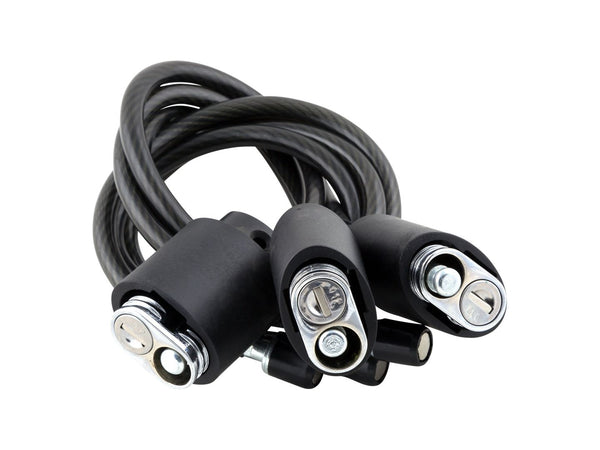 Car Rack Part Kuat Cable Lock w/Lock Hitch Pin Triple Black