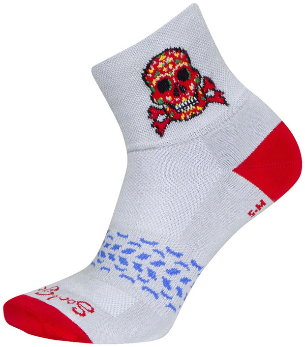 SockGuy Classic Red Skull Socks - 3" Large/X-Large
