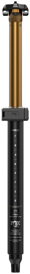 FOX Transfer Factory Neo Wireless Dropper Seatpost - 30.9 mm 175 mm Internal Routing Kashima Coat