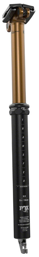 Fox Transfer Factory Dropper Seatpost Gold/Black 30.9mm 530.7mm 0mm 200mm