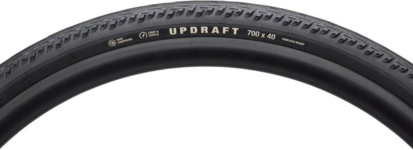 Teravail Updraft Tire - 700 x 35 Tubeless Folding BLK Light Supple Fast Compound