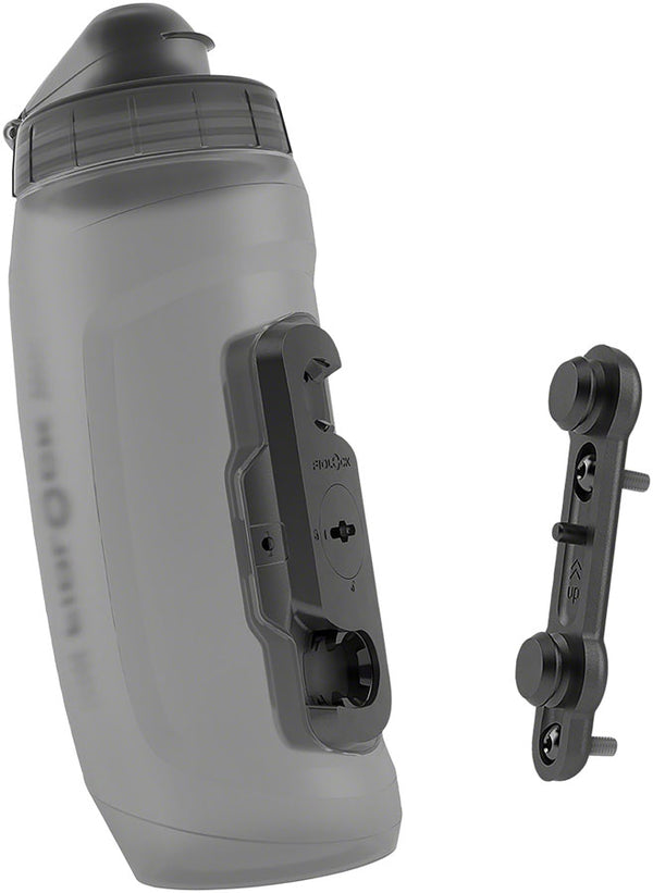 Fidlock TWIST Water Bottle Cage Set - Bike Base Mount Bolt-On 590ml Smoke