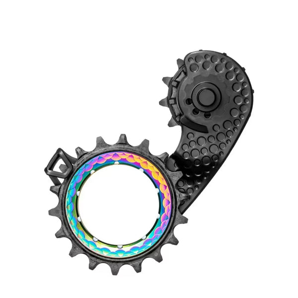 Absolute Black Carbon-Ceramic Hollow Cage SRAM AXS - Rainbow