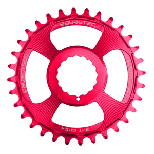 Burgtec 3mm Offset SRAM 8-Bolt ThickThin Chainring 34T Pink
