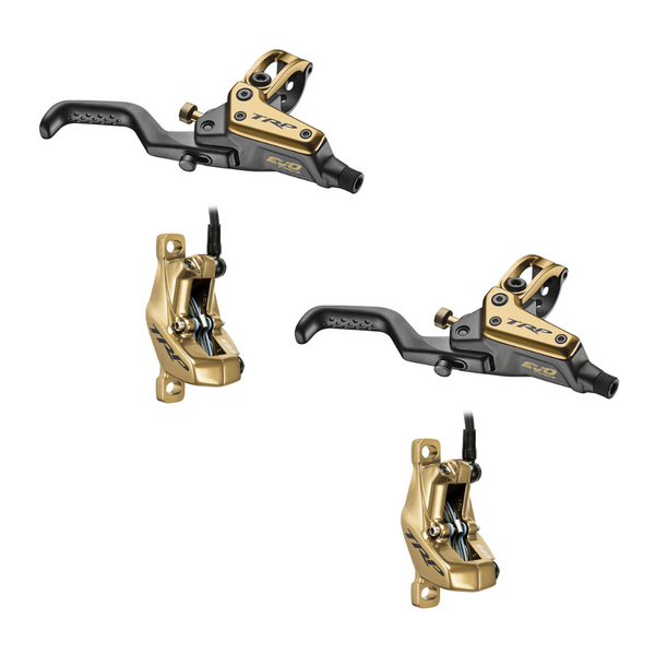 TRP DHR EVO Pro Disc Brakeset, Front & Rear, Gold