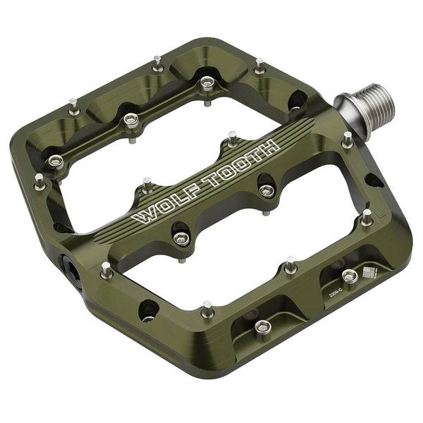 Wolf Tooth Components Waveform Platform Pedal Small - Olive