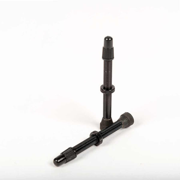 Stans Alloy Valve Stems - 55mm Pair Black
