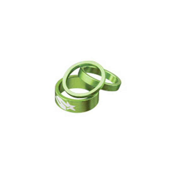 Spank Headset Spacer Kit 3/6/12mm Set - Green